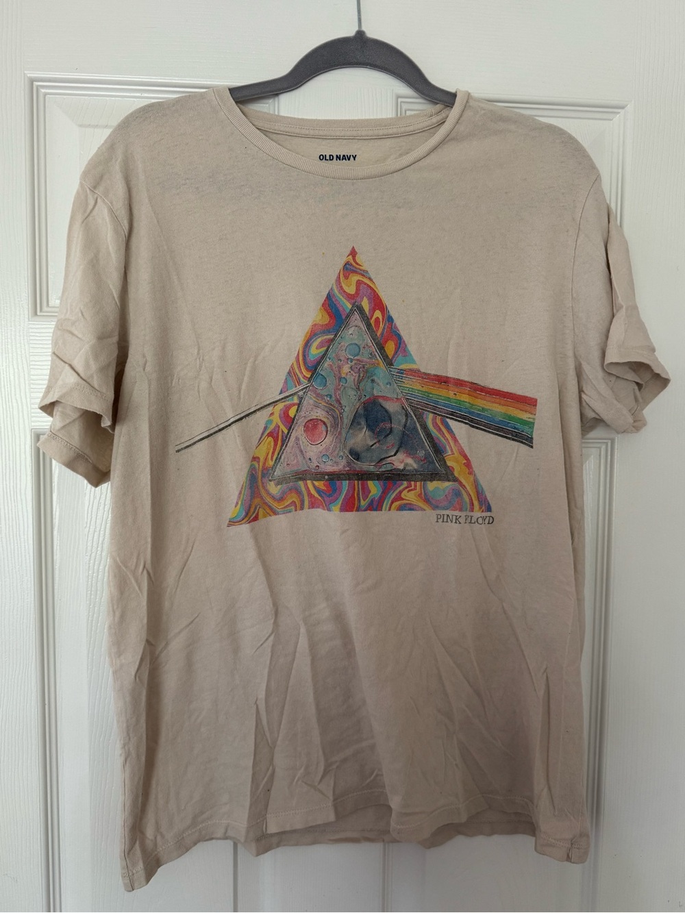 Old Navy Pink Floyd Graphic Tee - Beige sz L